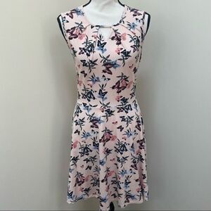 Dorothy Perkins pink butterfly cotton dress size 6